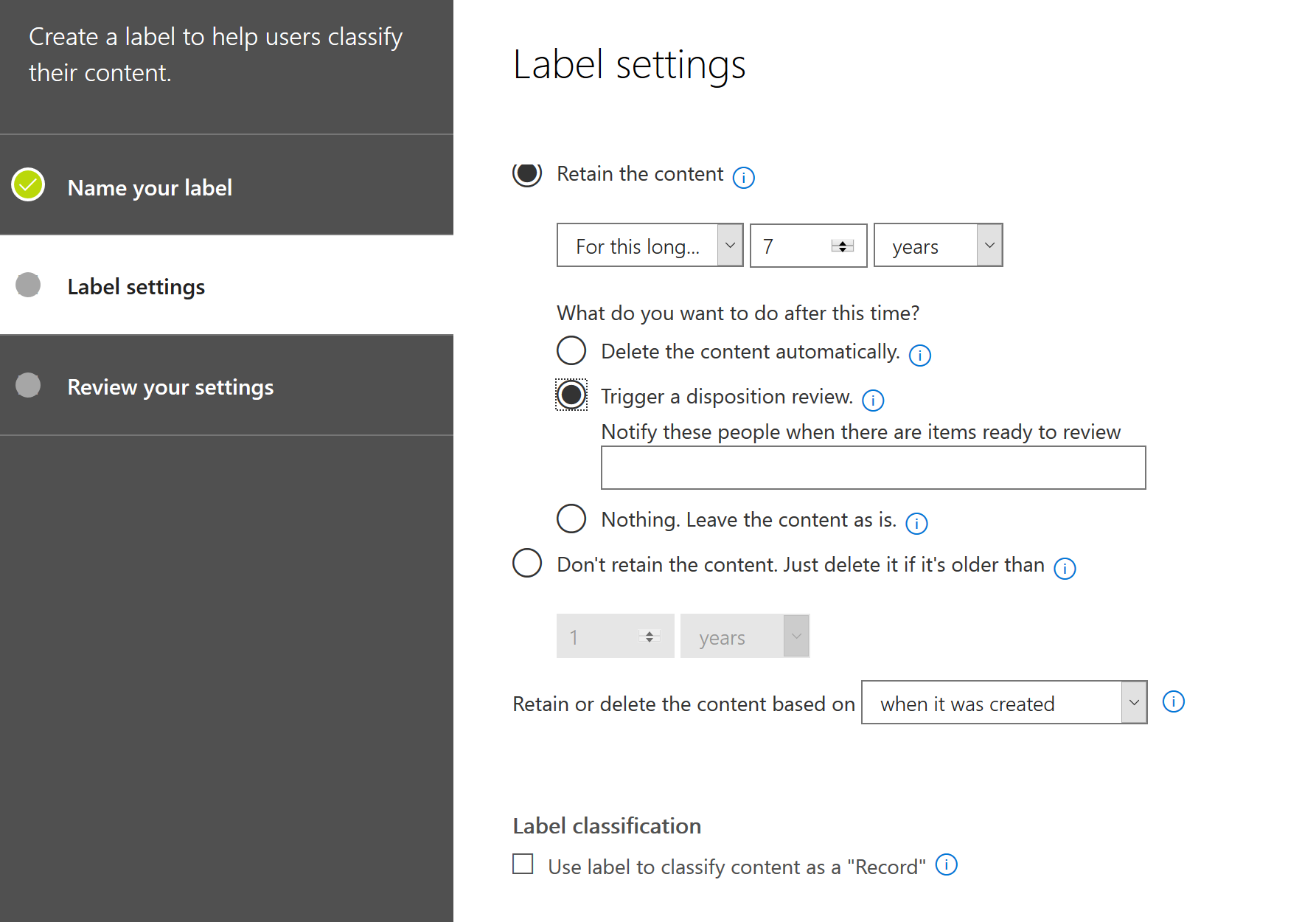 microsoft-information-protection-retention-labels