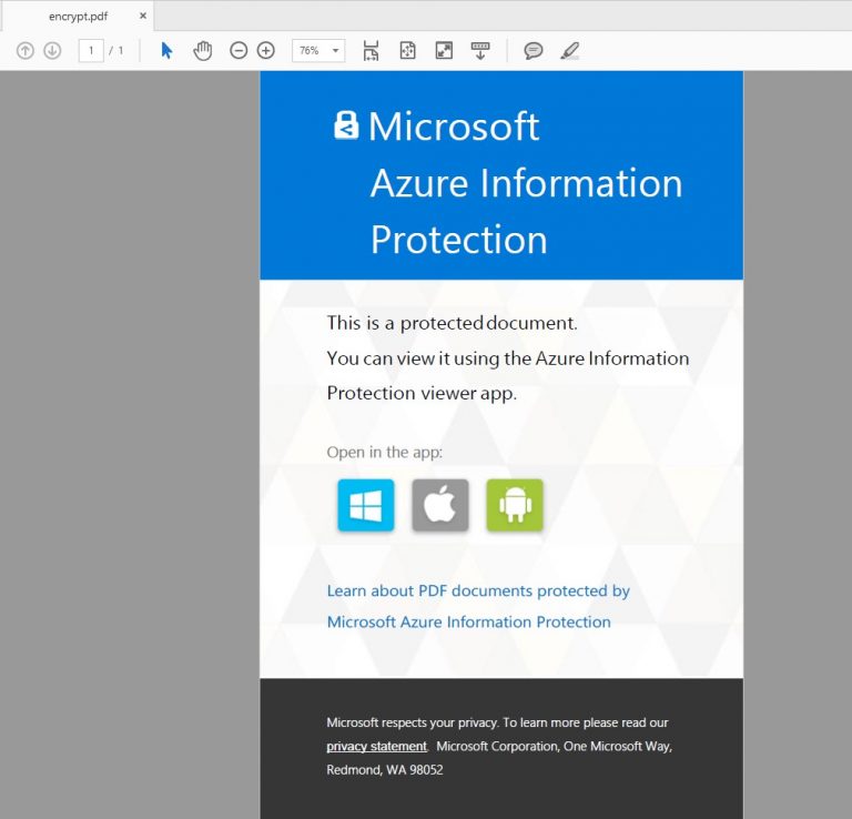 Protect PDF-files with Azure Information Protection! - Erjen Rijnders